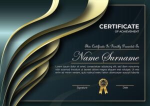 Certificate illustration _ Premium Vector